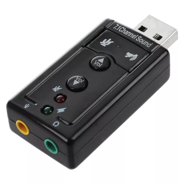 Adaptador de audio tarjeta de sonido externa USB de 7.1 canales C6N73250
