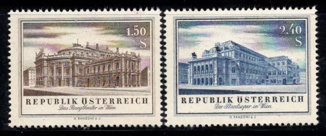 Österreich 1955 Mi. 1020-21 Postfrisch 100% Schlosstheater, 1,50 Sek., 2,40 S