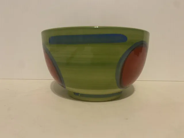Gail Pittman Creation Green Red Blue Cereal Dinner Bowl 5 7/8’’ x3.5 Rare 3