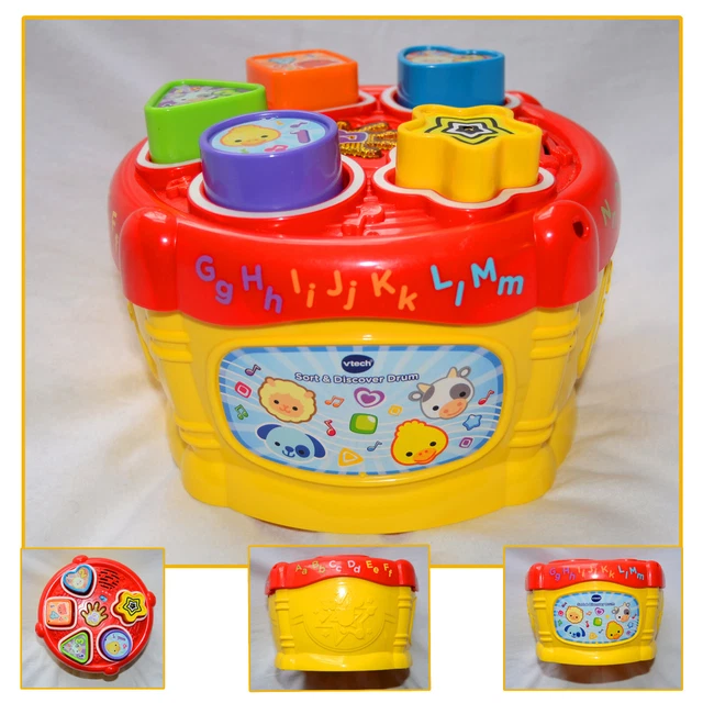VTECH BABY SORT and Discover Drum Child Toddler Learning Toy Sounds