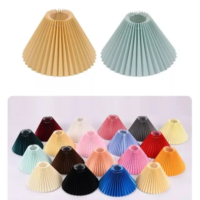 Pleated Lampshade E27 Light Cover Japanese Lamp Shade Fabric Table Lamp Decor