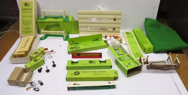 Job Lot Vintage SUBBUTEO Accessories Goalkeepers / Referees / Trophies / Goals