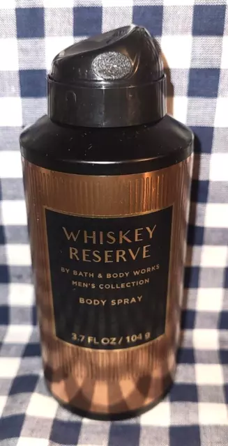 ALL NEW Men's WHISKEY RESERVE Body Spray 3.7 oz Bath & Body Works