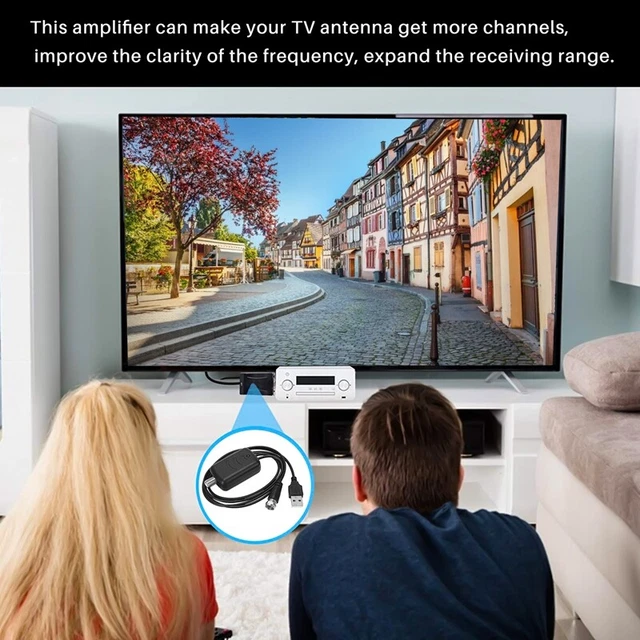 Antenna TV Magic Stick MS-50 Con Amplificatore – Portata 50 Miglia, 4K Ready