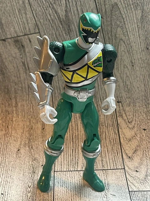 Dino Charge Double Strike Green Ranger Figure Mighty Morphin Power Rangers MMPR