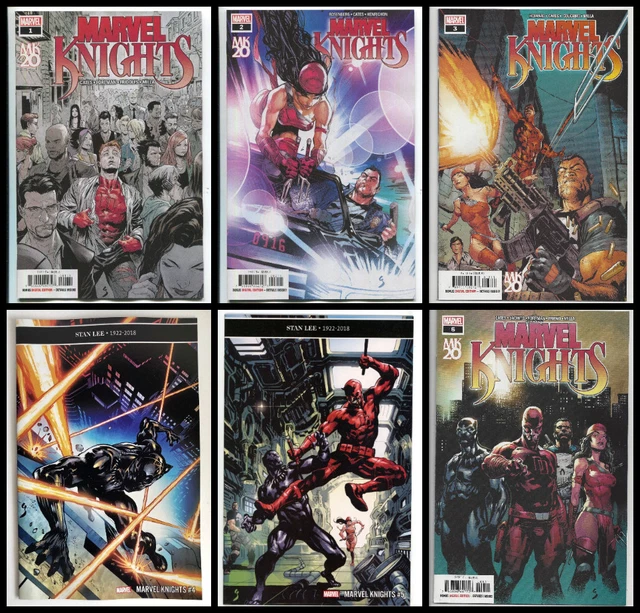 MARVEL KNIGHTS 20th #1 2 3 4 5 6 SET (1st PRINT) Daredevil Punisher 2019 NM- NM