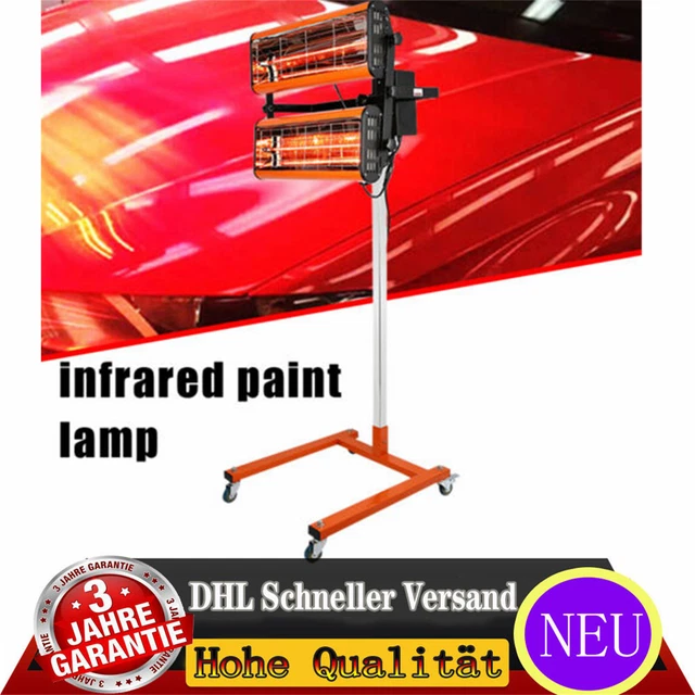 2 x 1 kW faretto a infrarossi auto veicolo essiccatore vernice radiatore IR vernice lampada