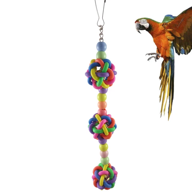 Accesorios para jaula de loros cama colgante columpio hámster juguetes para masticar