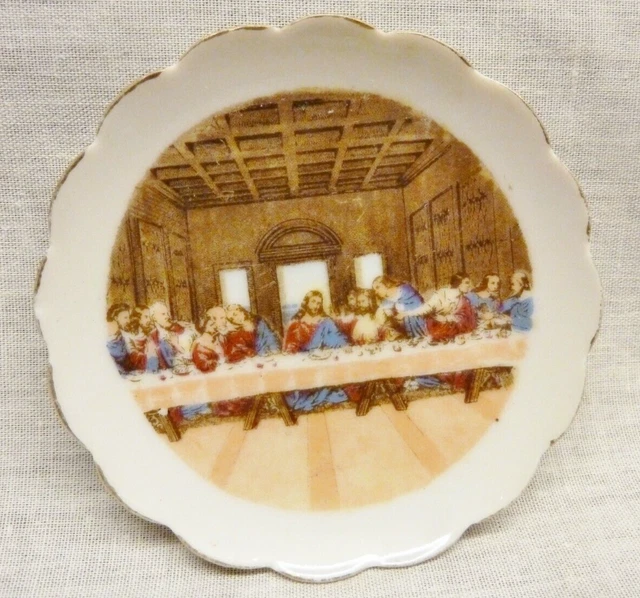 PIN DISH LAST supper leonardo da vinci miniature Santa Maria delle ...