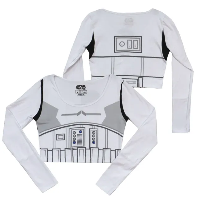 Star Wars Stormtrooper Junior Maglia Corta con Maniche Lunghe T-Shirt
