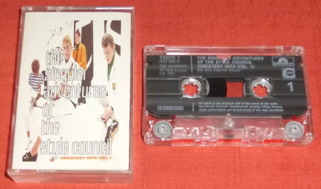 Style Council - Uk Chrome Cassette Tape - Singular Adventures Of (Best Of/Hits)