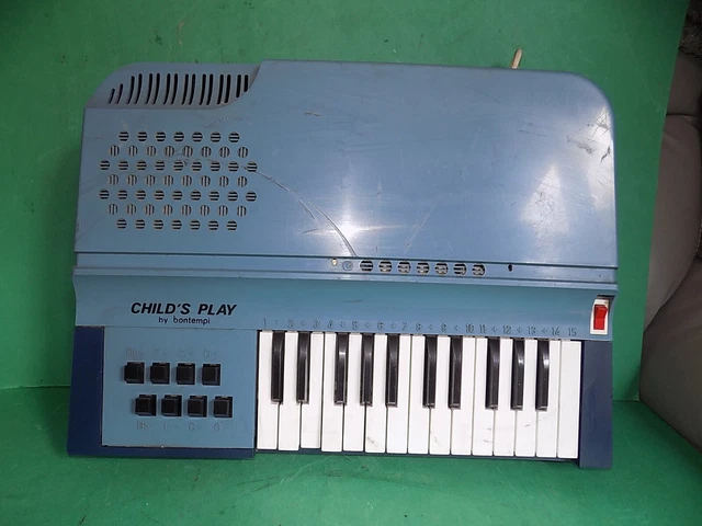 CHILD S PLAY BY Bontempi Electronic Keyboard Organ Blue FAULTY