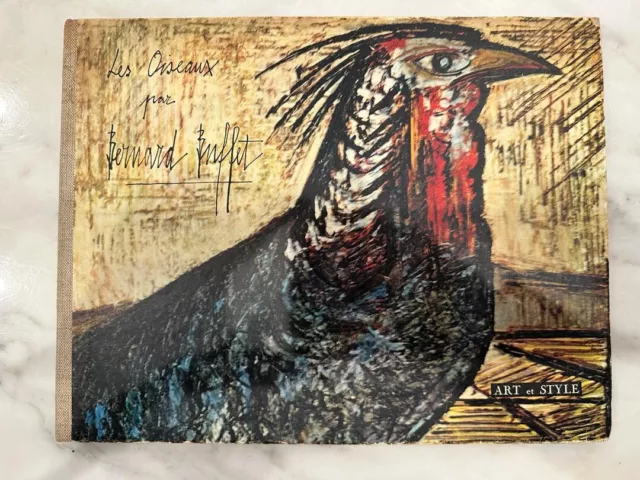 Bernard Buffet Signed Book Etching Les Oiseaux, Paris, Rare & Fine!