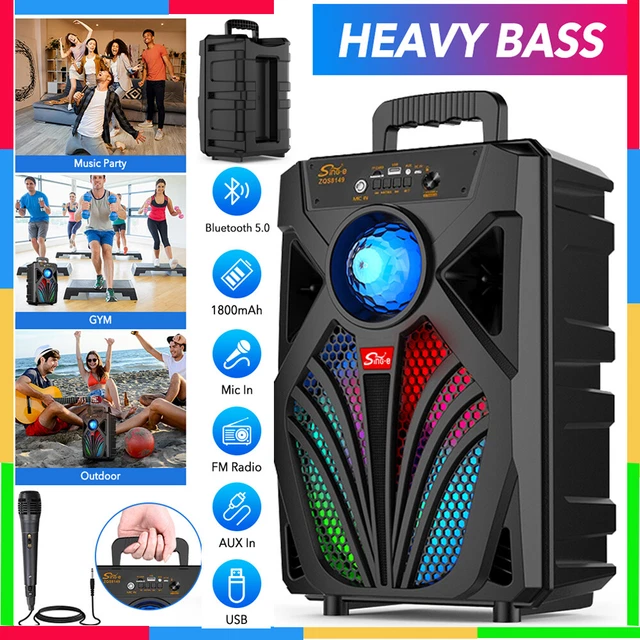 40W(60W Peak) Portable Bluetooth Speakers With Subwoofer Wireless A23
