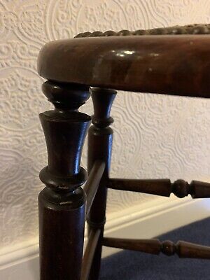 Stool early victorian or older Wooden With beautiful finish 7