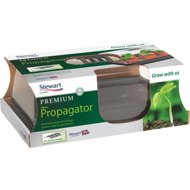 Stewart Meduim Unheated Propagator Lightweight Robust & Adjustable Ventilation