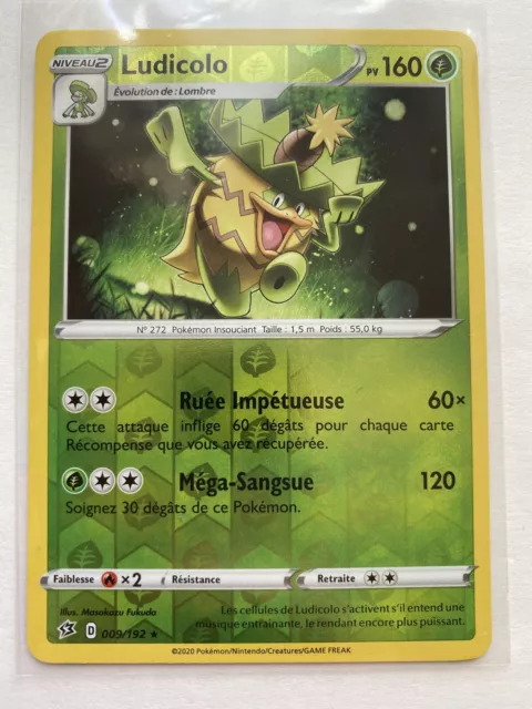 Pokemon Card - Ludicolo Reverse 009/192 - Epee and Shield 2 EB02