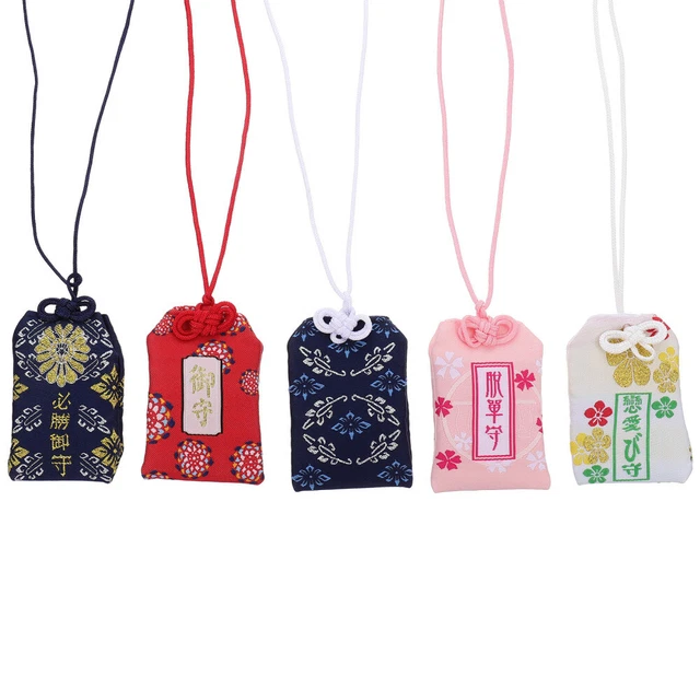 5 Pcs Glückstüte Brokat Ornamente Präsentieren Japanischer Schrein Zauber