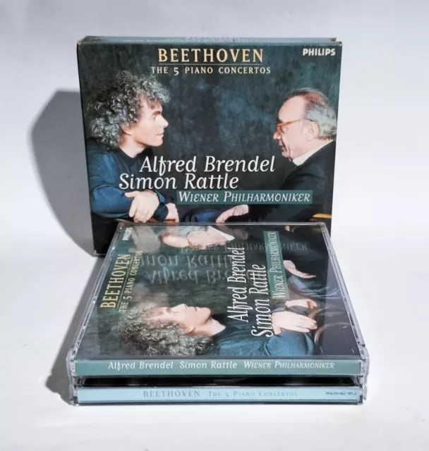 ALFRED BRENDEL / SIMON RATTLE - Beethoven The 5 Piano Concertos - Box 3 Cd