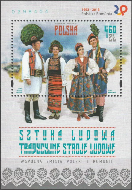 Poland 2013 - Folk Art - Fi bl 252 MNH**
