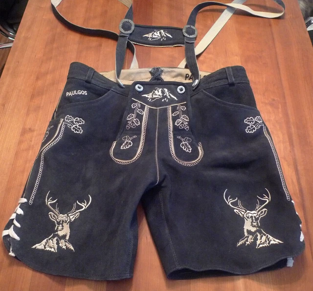 PAULGOS Damen Trachten Lederhose + Träger, Echtes  Produktbild-Vorschau 8