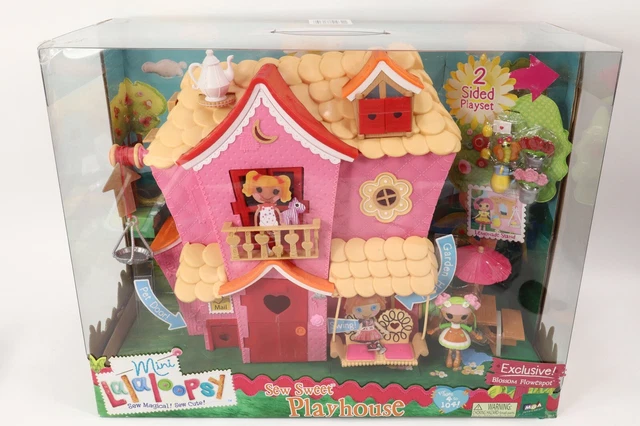 Mini Lalaloopsy Sew Sweet House Playset Exclusive Blossom Flowerpot Doll Sealed