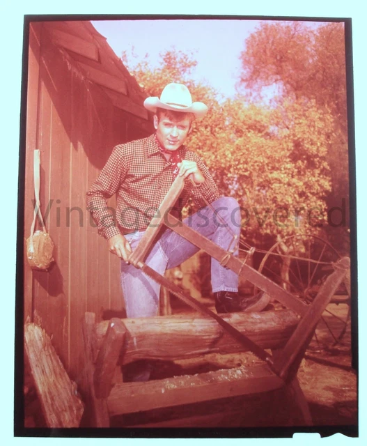 3 Will Hutchins Sugarfoot Television Western Vintage Color 4 x 5 Transparencies