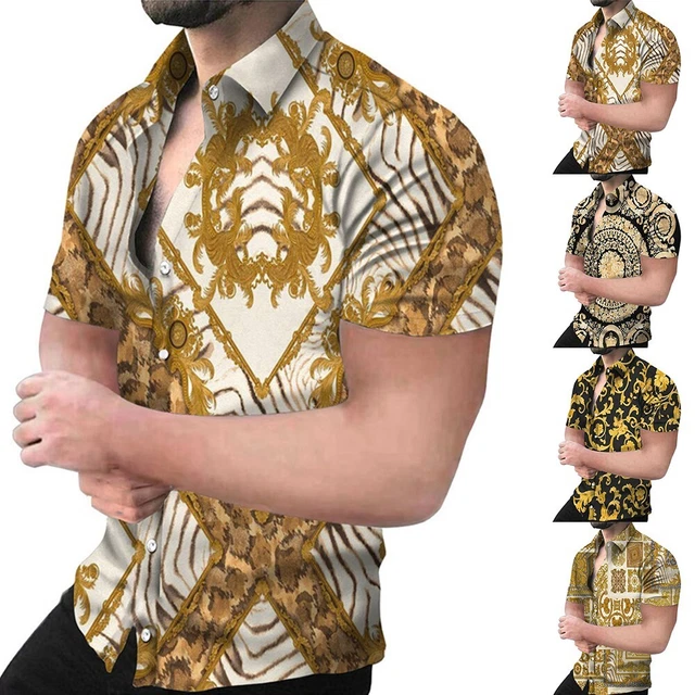 T-Shirt Printing Short Sleeved Single Breasted Streetwear Tee Tops Trendy Blouse