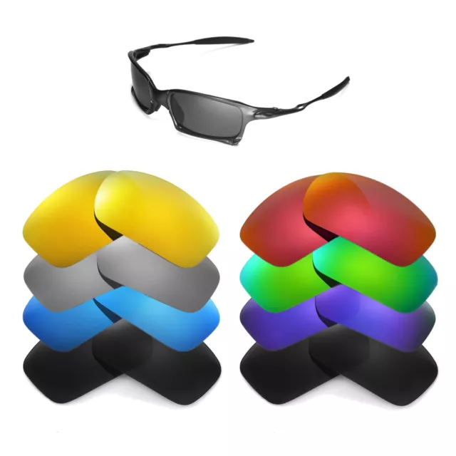 Walleva Replacement Lenses for Oakley X Squared Sunglasses - Multiple Options