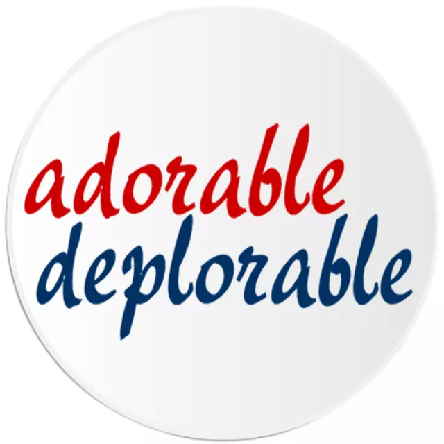 Adorable Deplorable - 25 Pack Circle Stickers 3 Inch - Republican Conservative