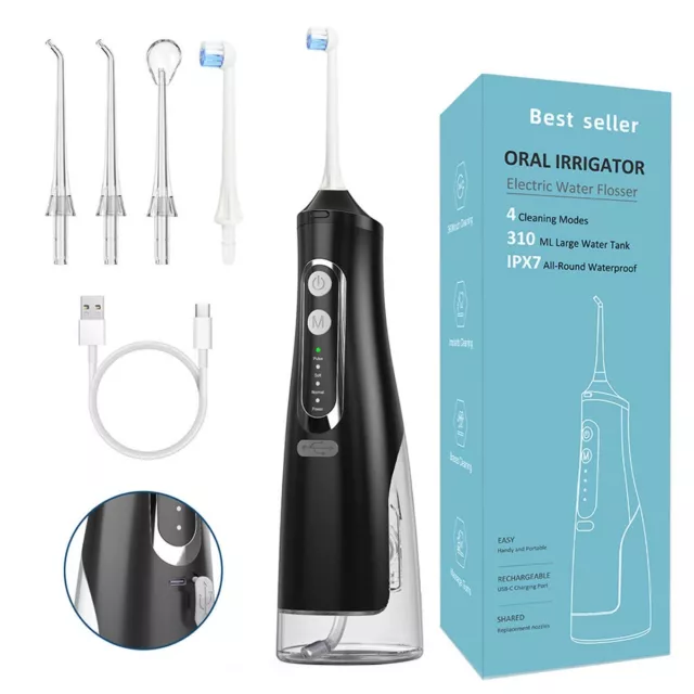 Water Jet Dental Teeth Flosser Electric Oral Irrigator Tooth Cleaner Floss Pick 3