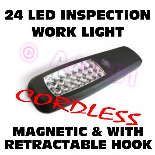 Cordless Birght 24 LED Mechanic Inspection Work Light