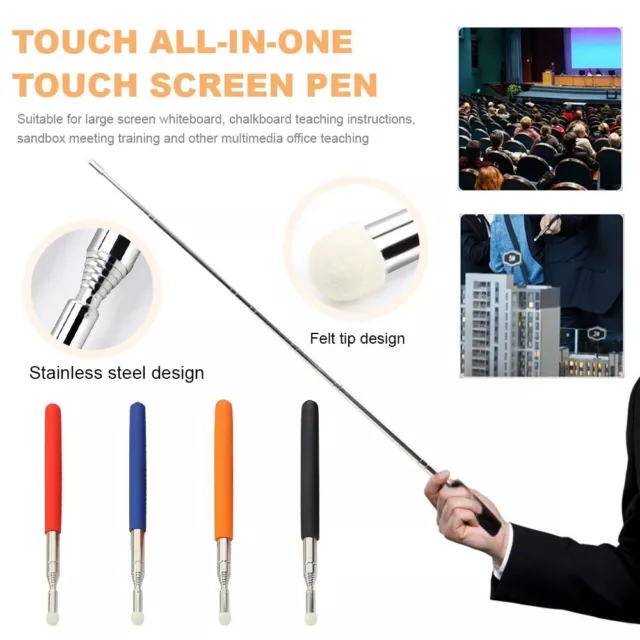 Pointer Pen Handheld Presenter Telescopic Rod Retractable Teaching Stick