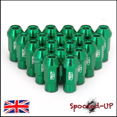 GREEN BLOX FORGED ALUMINIUM TUNER LUG WHEEL NUTS 52M M12x1.5 fits MAZDA