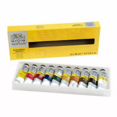 Winsor & Newton Galeria Acrylfarben-Set 10 x 60ml Röhren