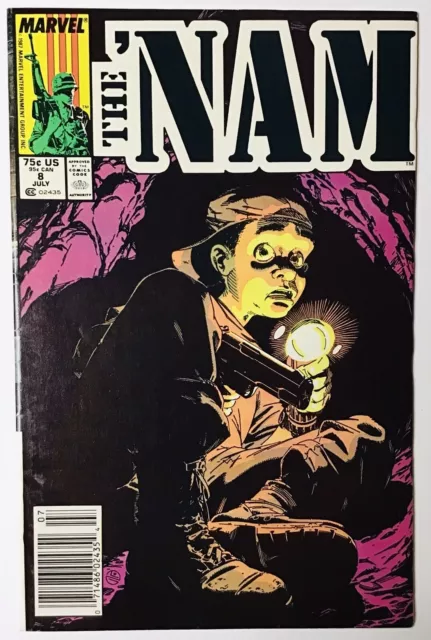 THE ‘NAM #8 (1987) 1st APP Fudd Verzyl, Tunnel Rat; Vietnam War; Newsstand; VF
