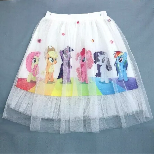 Kids Girls My Little Pony Tutu Skirt Petticoat Party Costume Cosplay