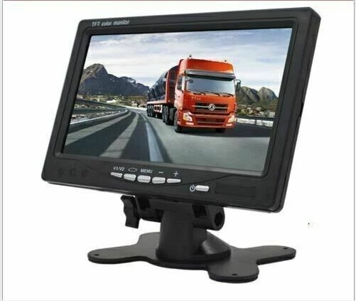 17.8cm LCD Monitor Truck Bus Van Rear View 12V/24V Remote Control