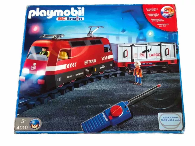 Playmobil, Eisenbahn, Lok, Zug,  Art. Nr. 4010, mit OVP, mit Licht