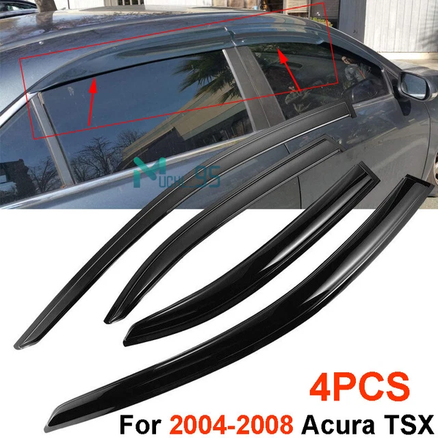 Fits For 2004-2008 Acura TSX Window Visor Deflector Vent Sun Rain Guard Shade