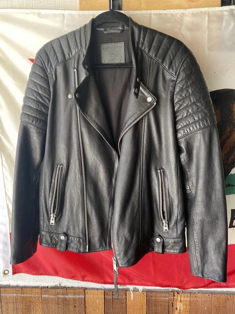 All Saints Mens Leather Jacket