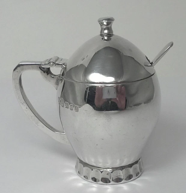 Vintage Sterling Silver Mustard Pot-Hallmarked 1961 by Carringtons (82g Silver)