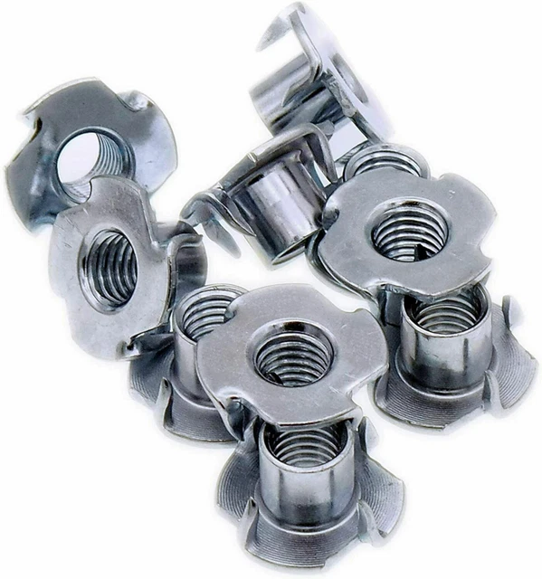 Pack 20 X T Muttern Vier 4 Säulen T-Shirt M8 Zinc Beschichtet Blind Fang