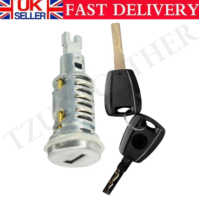 thumbnail image 2 of 2x Barrel Door Lock Set With Keys – For Fiat Scudo, Citroen Dispatch, Peugeot Expert 2 of 3