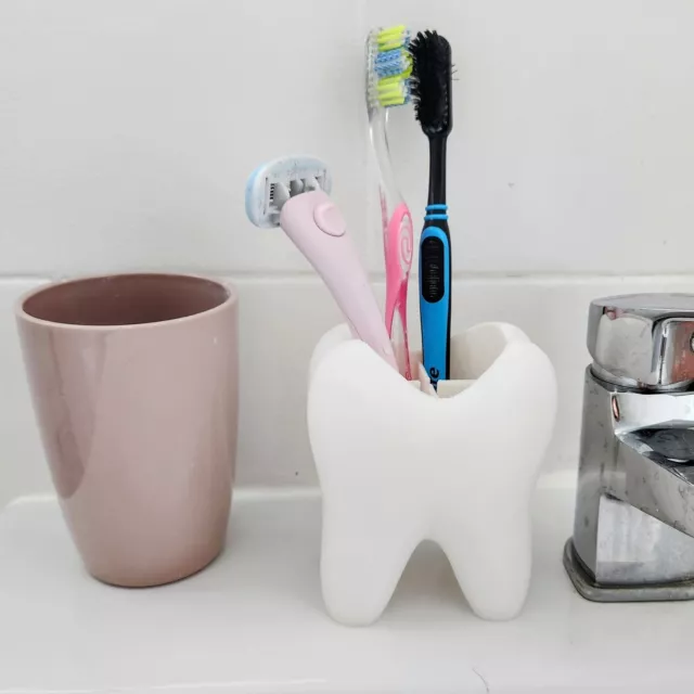 Supporto spazzolino da denti stampato in 3D | Arredo bagno