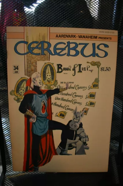 Cerebus the Aardvark #34 1st Print Aardvark Vanaheim Comics 1982 Dave Sim 9.0