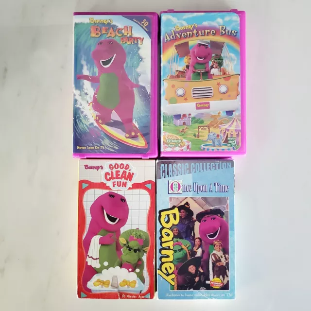 BARNEY VHS COLLECTION Lot Of 4 VHS Titles Baby Bop Fun & Games £17.44