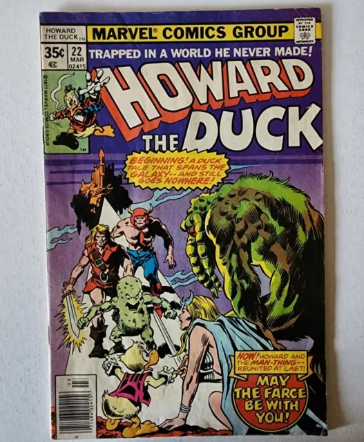 Howard the Duck #22 (March 1978, Marvel) Newsstand Edition