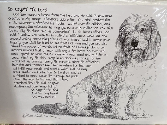 Petit Basset Griffon Vendeen Poem Print 11x17