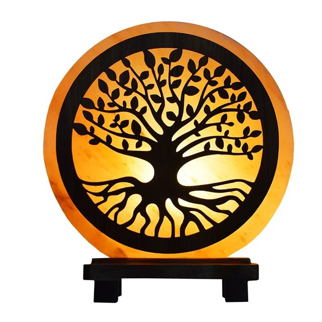 Lampe De Sel Irremplaçable G Creata En Avec Feuille Coco A  Goutte